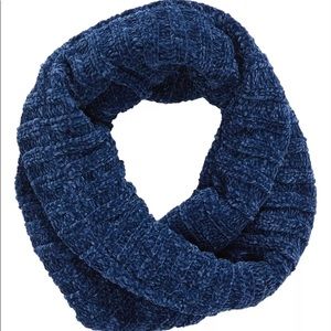 Free People Love Bug Blue Chenille Infinity Scarf
